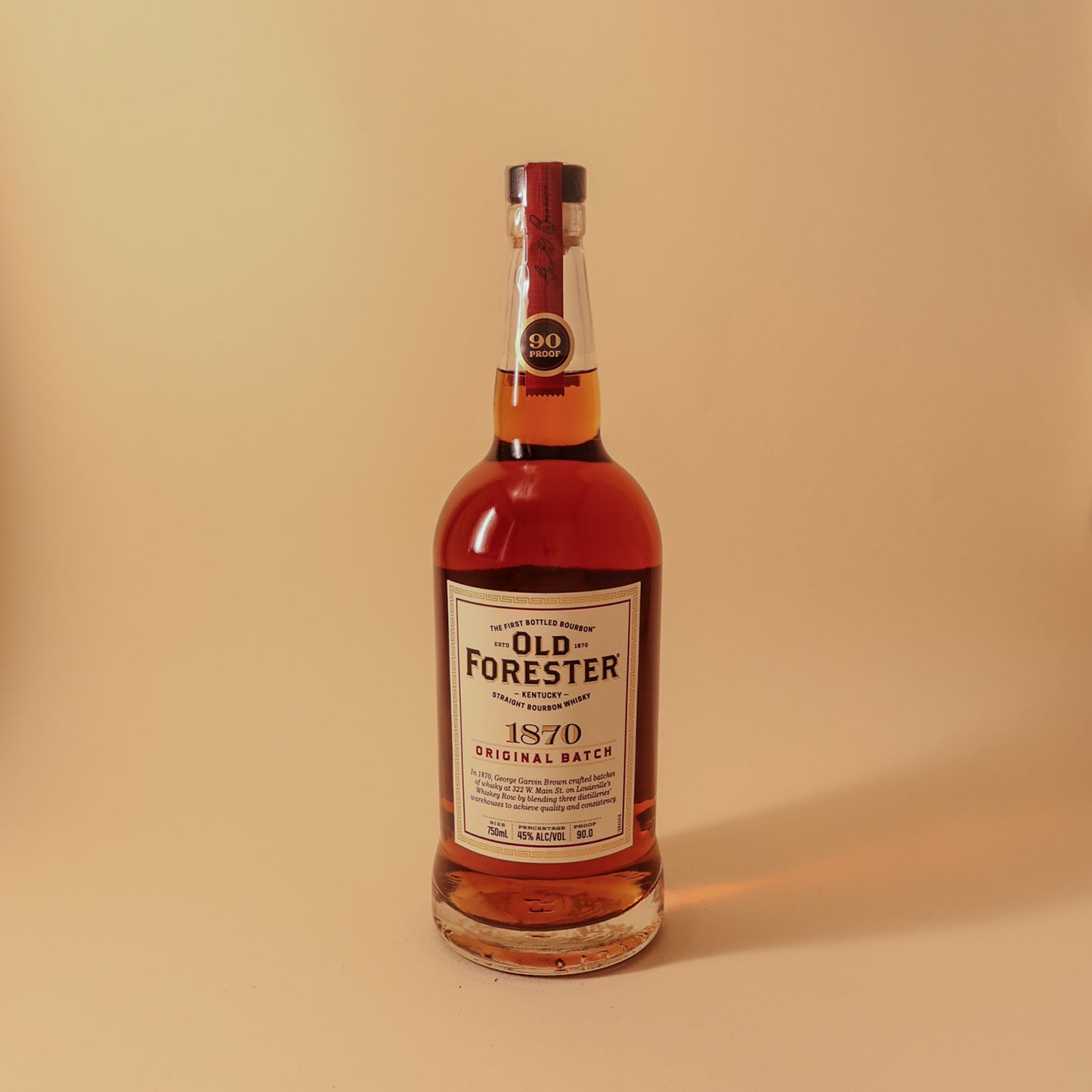 Old Forester, Kentucky Straight Bourbon 1870 90 Proof