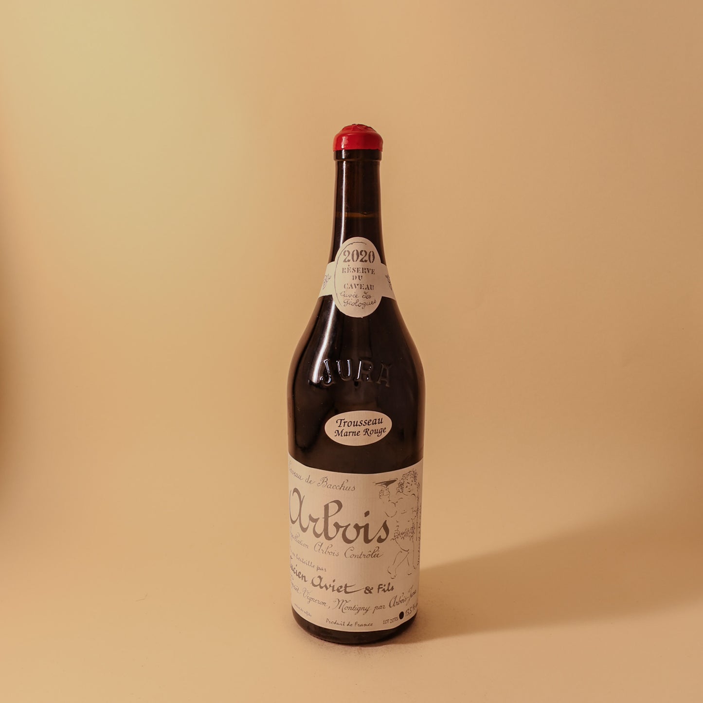 2020 Lucien Aviet et Fils, Caveau de Bacchus, Arbois Trousseau, Cuvee des Geologues, Marne Rouge