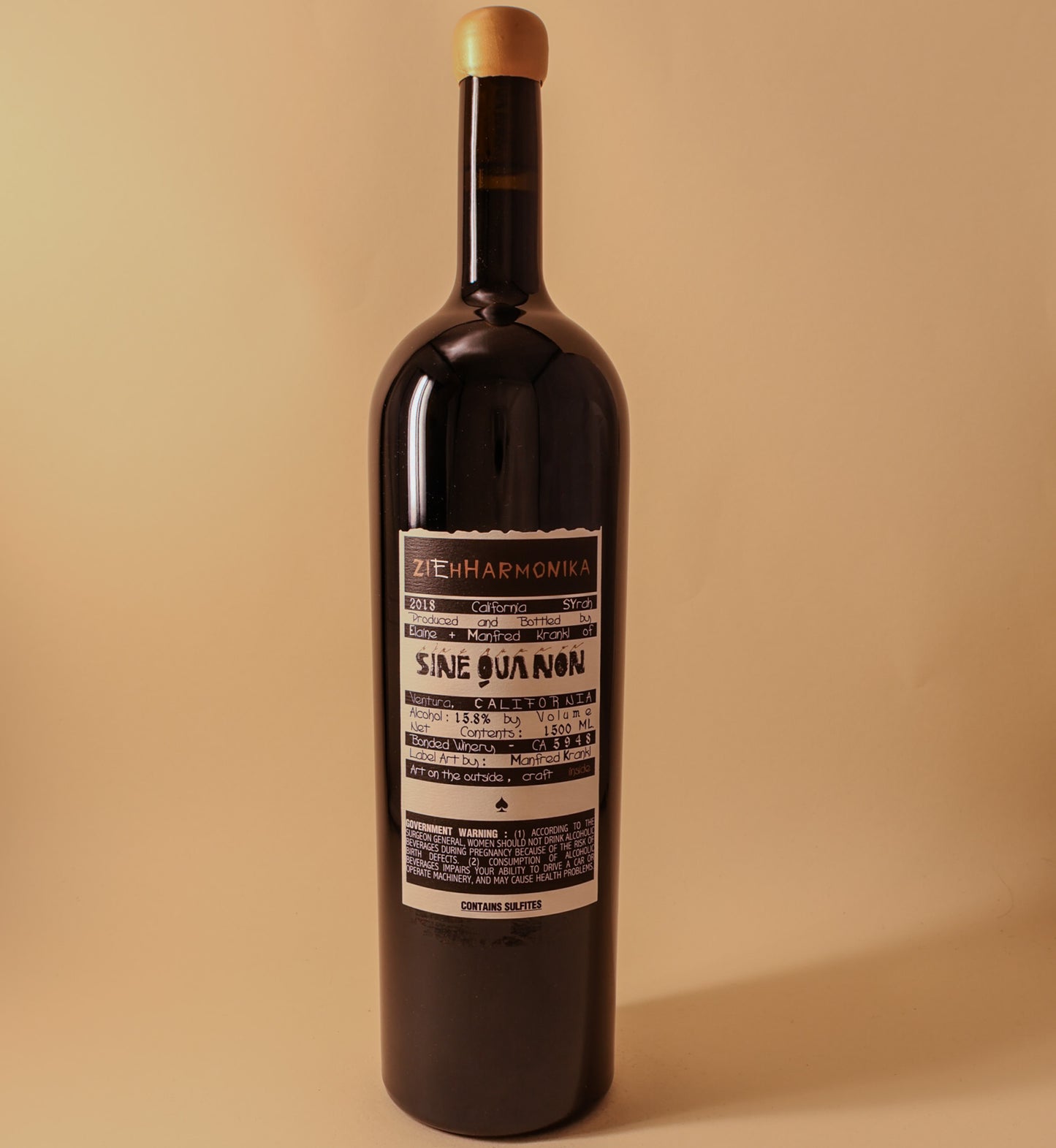 2018 Sine Qua Non, Ziehharmonika Syrah, Central Coast - Magnum