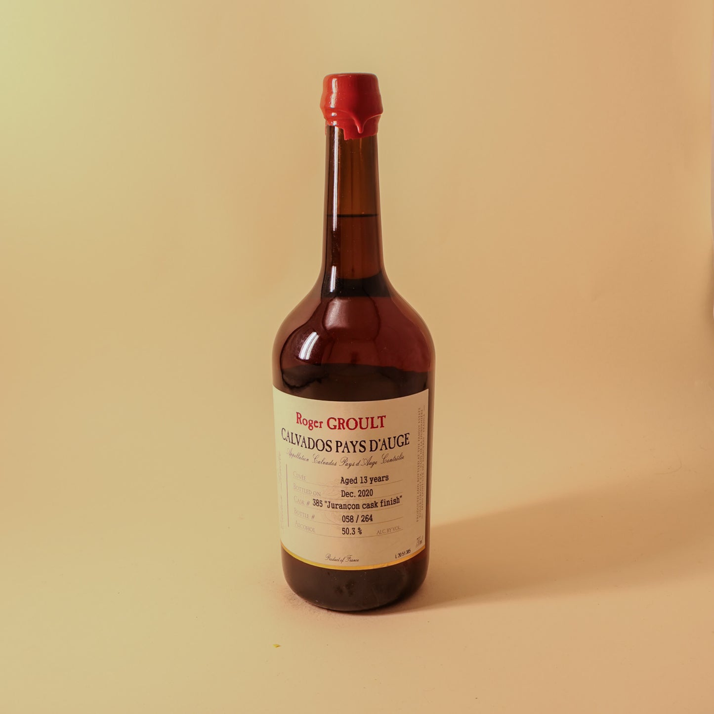 Roger Groult, Jurancon Cask Finish 13YO Bottled 2020, Calvados Pays d'Auge