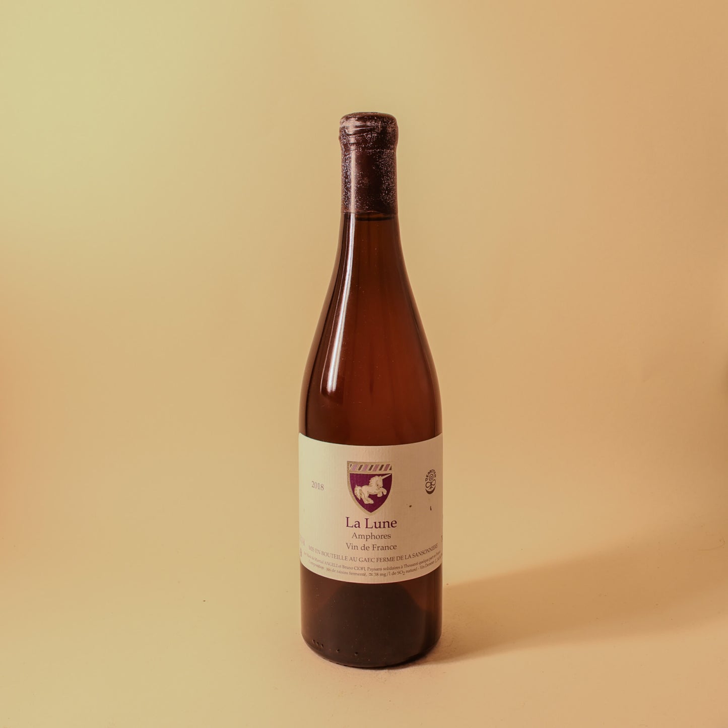 2018 Ferme de la Sansonniere (Mark Angeli), La Lune Amphores Blanc VdF