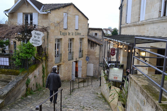 A cobblestone lane in Saint-Émilion