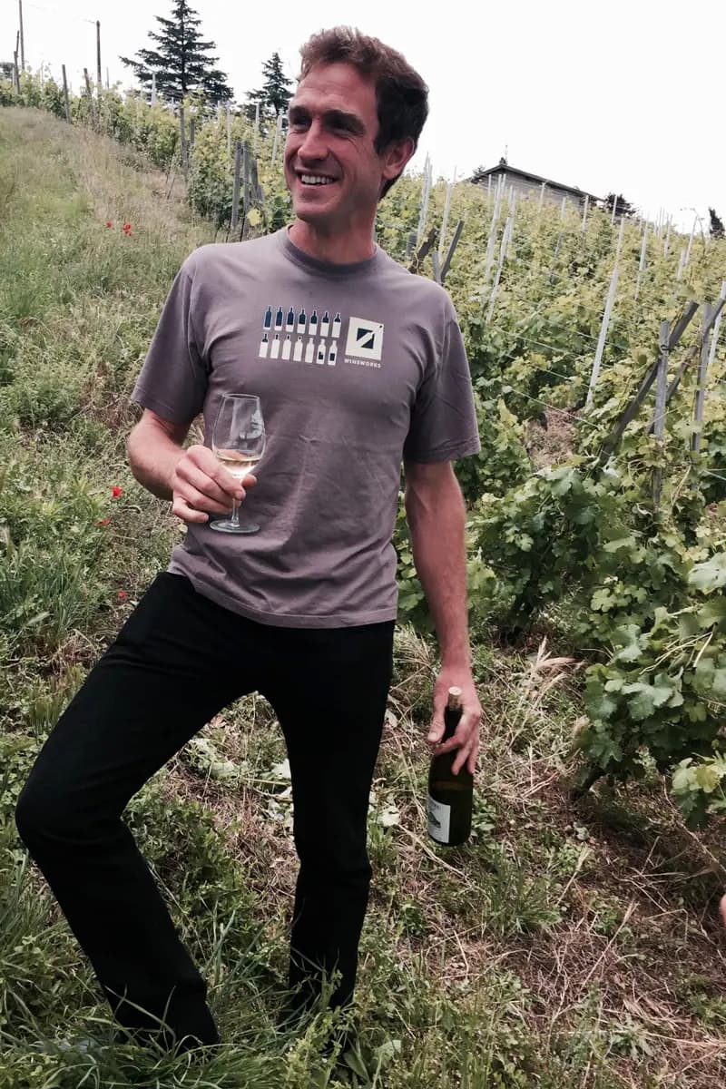 Xavier Gerard in the vineyard