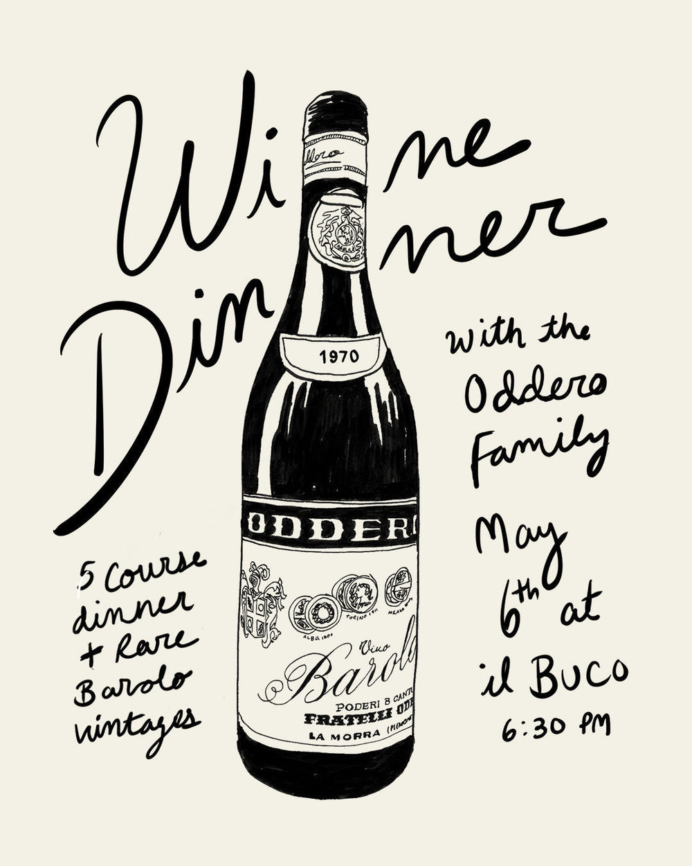 Il Buco x Oddero Barolo Dinner
