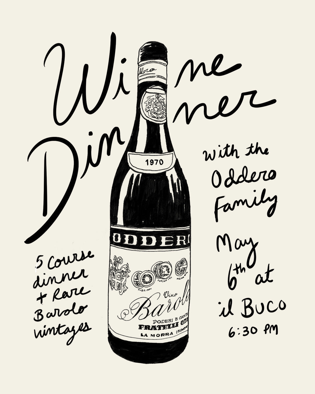 Il Buco x Oddero Barolo Dinner