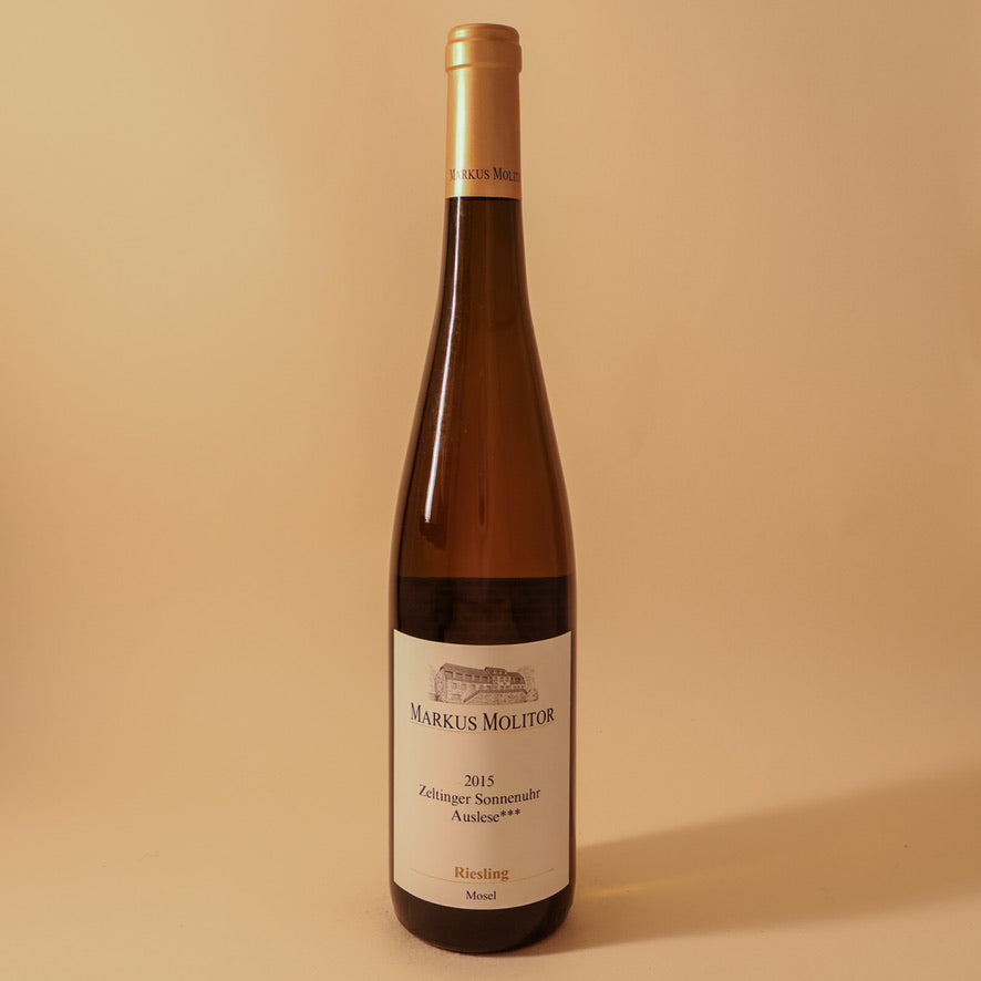2015 Markus Molitor, Zeltinger Sonnenuhr Riesling Auslese 3* Goldkapsel, Mosel