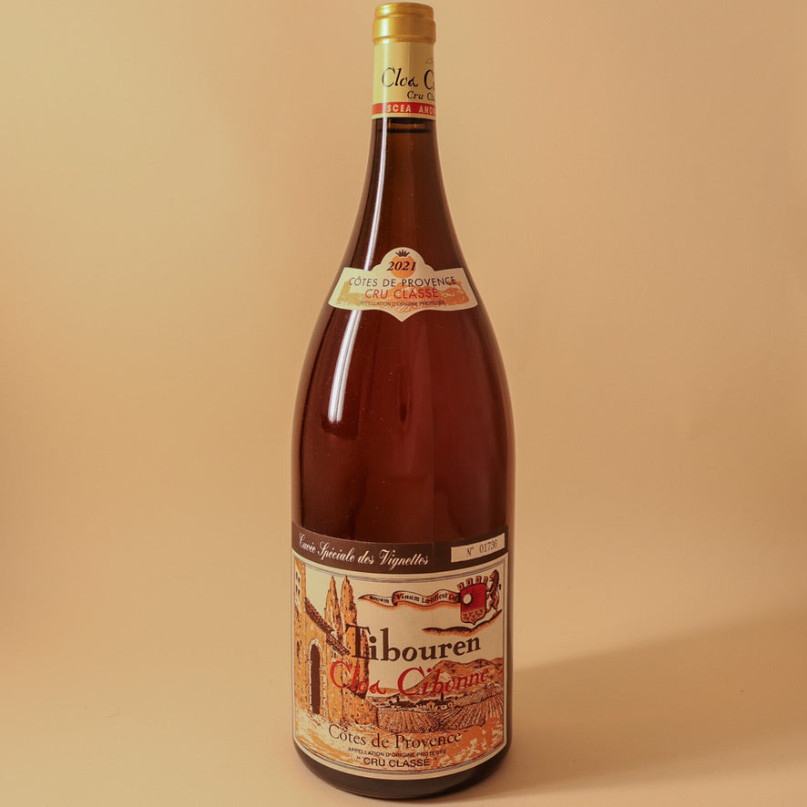 2021 Clos Cibonne, Cotes de Provence, Tibouren Cuvee Speciale des Vignettes Rose - Magnum