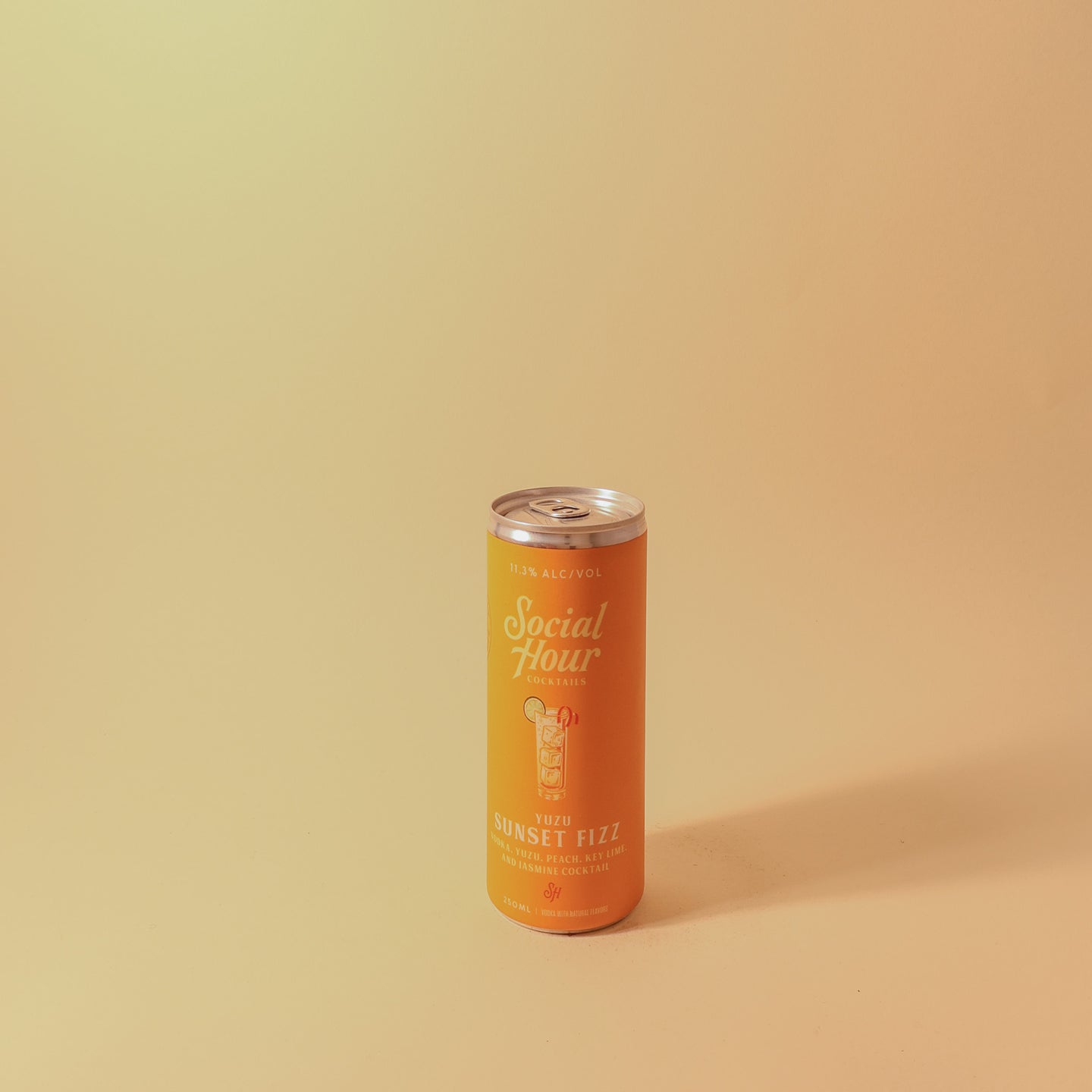 Social Hour Cocktails, Canned Yuzu Sunset Fizz