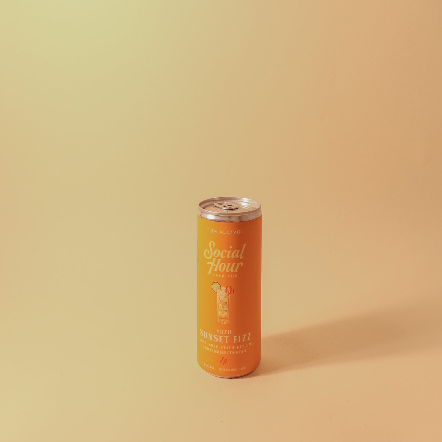 Social Hour Cocktails, Canned Yuzu Sunset Fizz