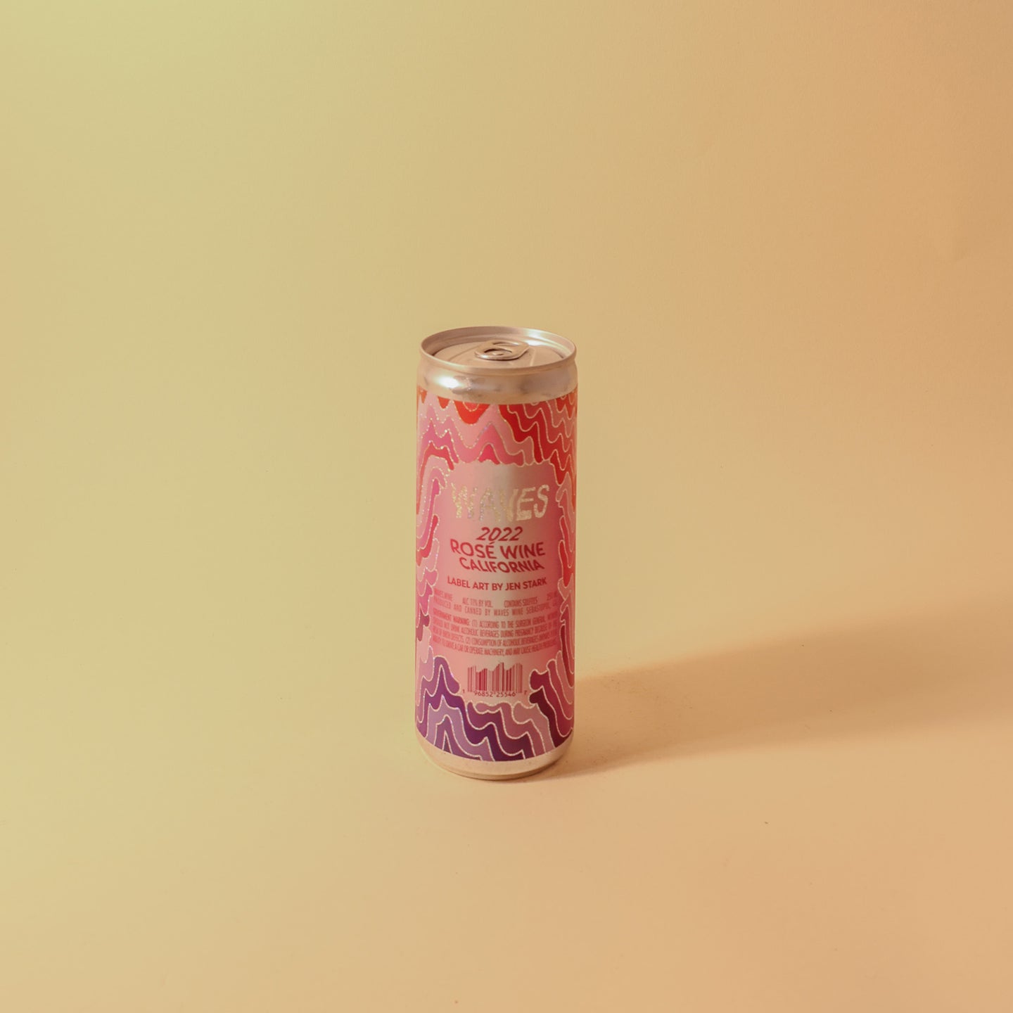 2022 Waves, Rose Wine Can