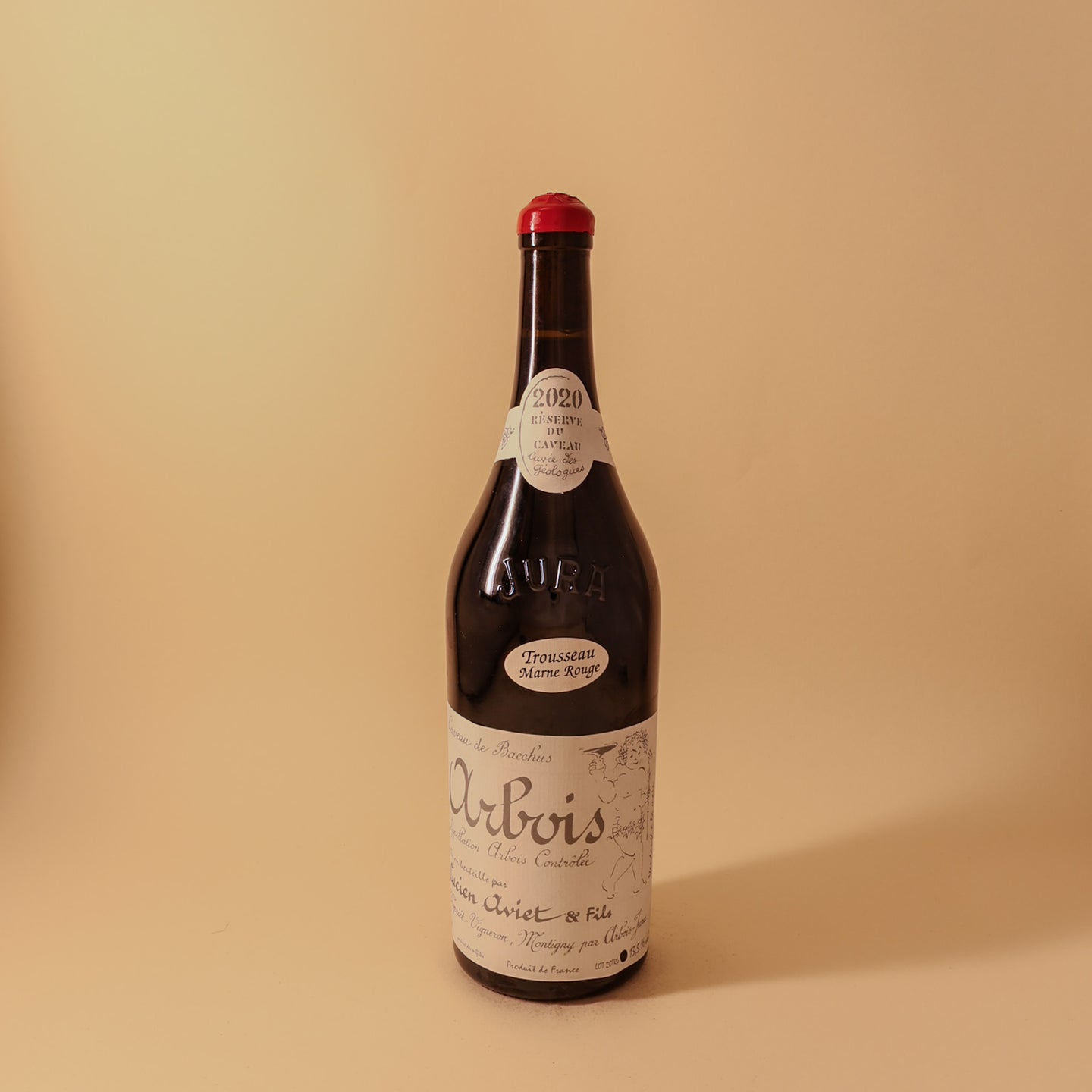 2020 Lucien Aviet et Fils, Caveau de Bacchus, Arbois Trousseau, Cuvee des Geologues, Marne Rouge