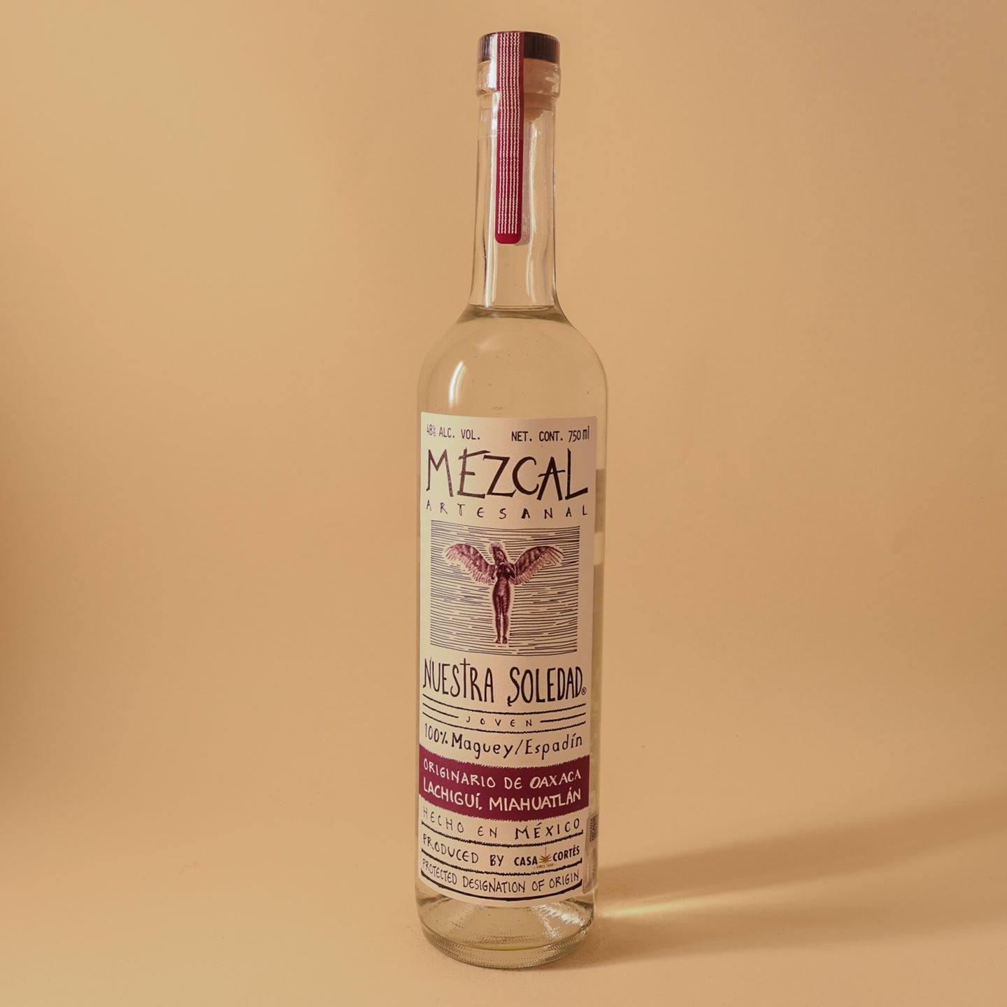 Nuestra Soledad, Mezcal Artesanal, Joven, Lachigui Miahuatlan