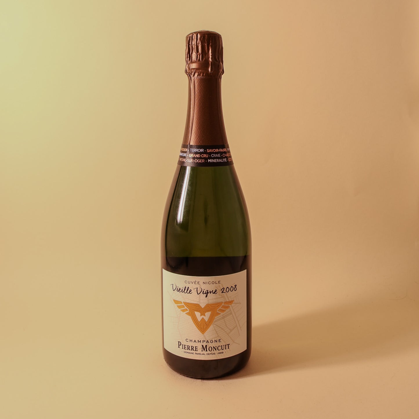 2008 Pierre Moncuit, Champagne, Blanc de Blancs Grand Cru, Le Mesnil Extra Brut - Sur-Oger Cuvee Nicole VV [Les Chetillons]