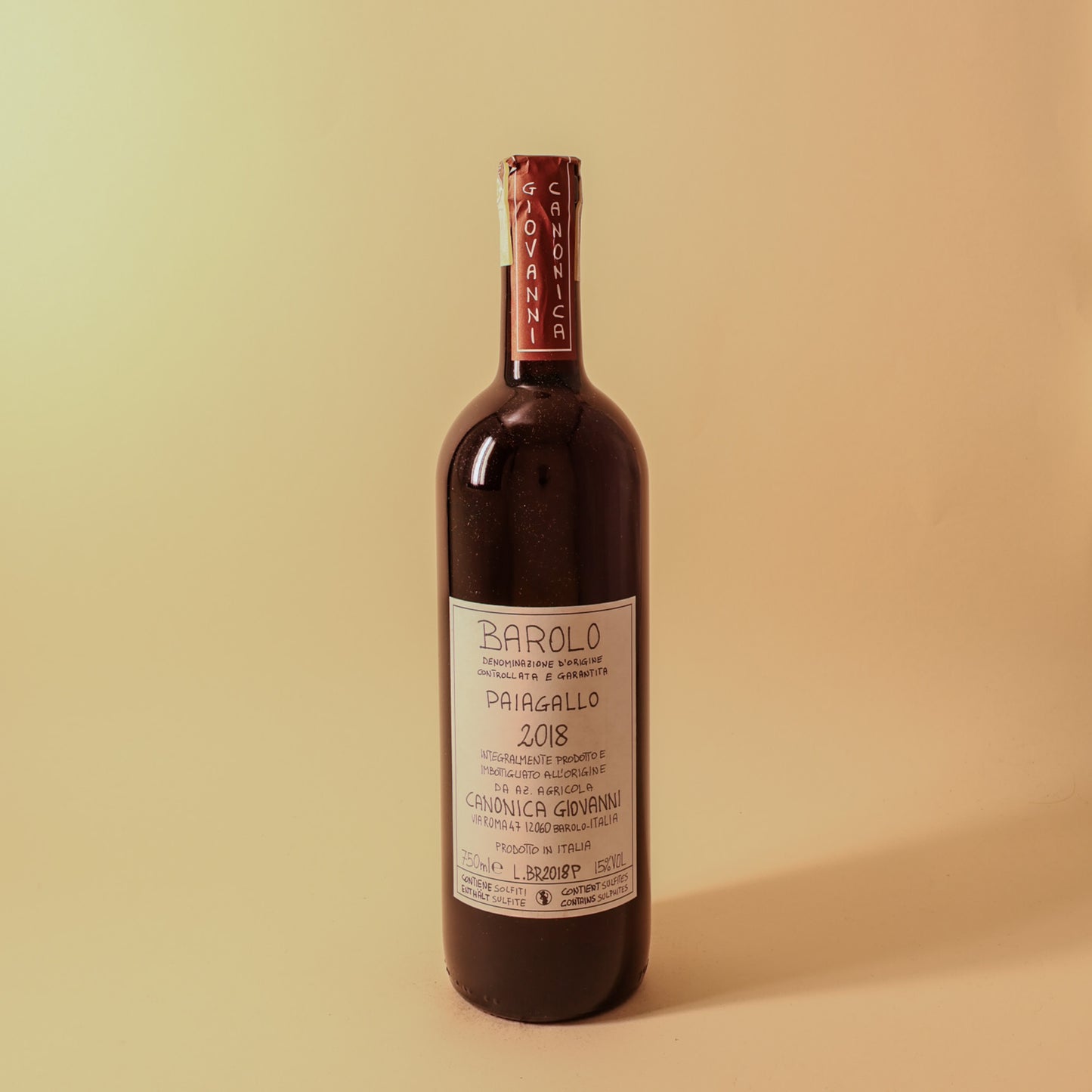 2018 Giovanni Canonica, Barolo, Paiagallo