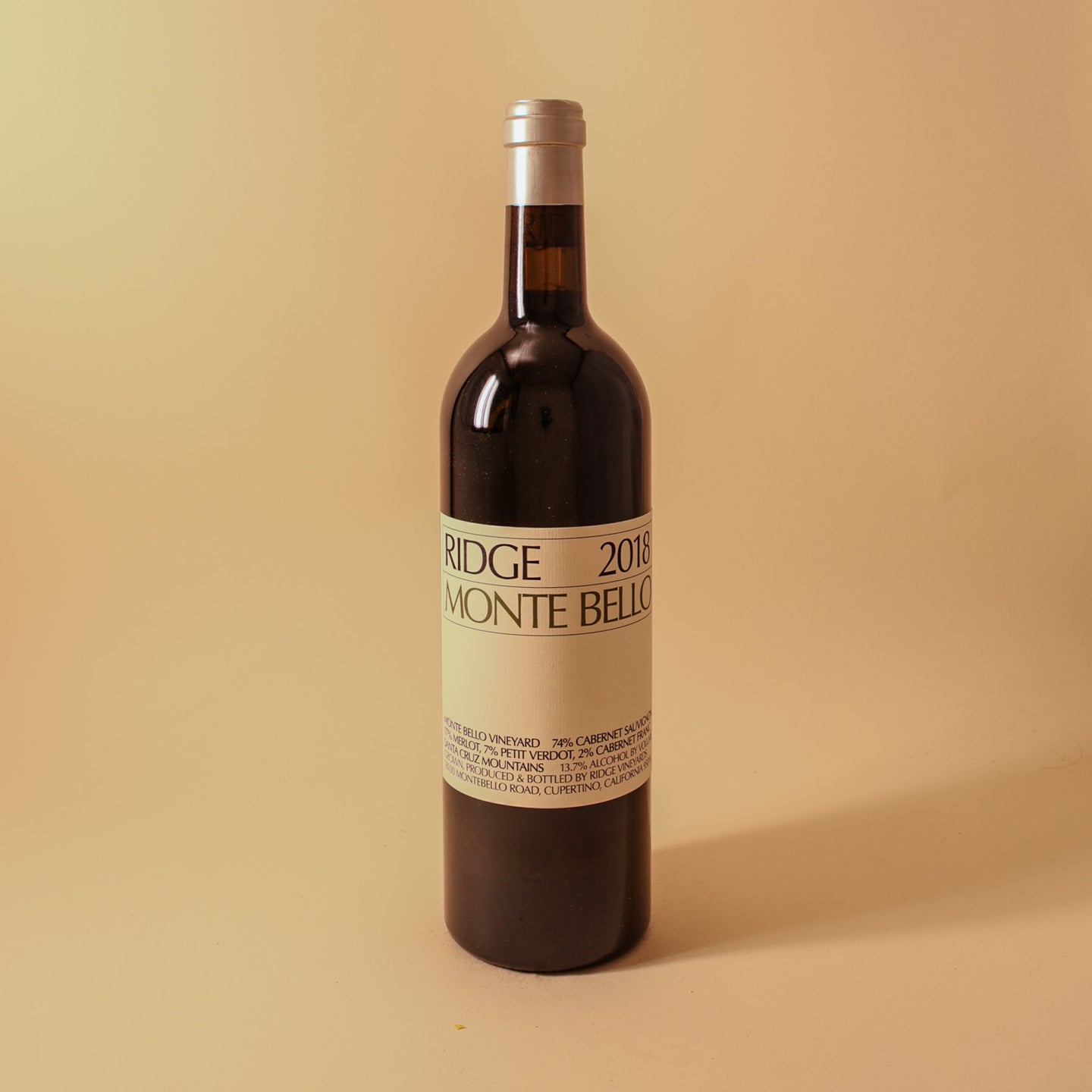 2018 Ridge, California Cabernet Sauvignon Monte Bello, Santa Cruz Mountains