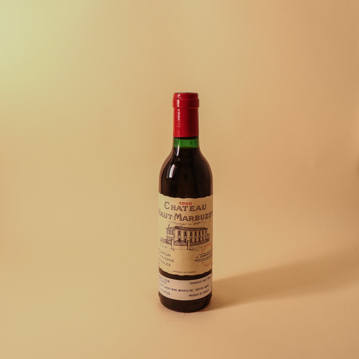 1988 Chateau Haut-Marbuzet, Saint-Estephe - Half Bottle
