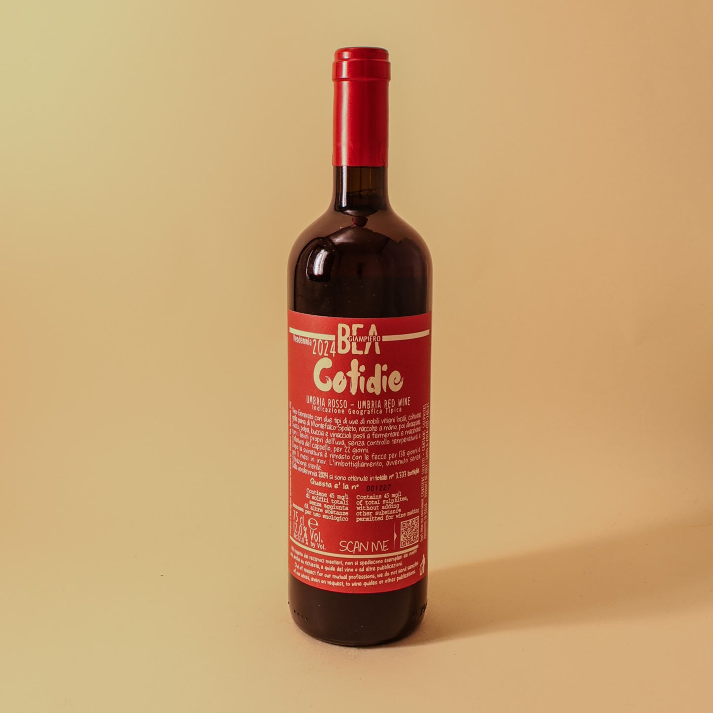 2024 Paolo and Giampiero Bea, Umbrio Rosso, Cotidie