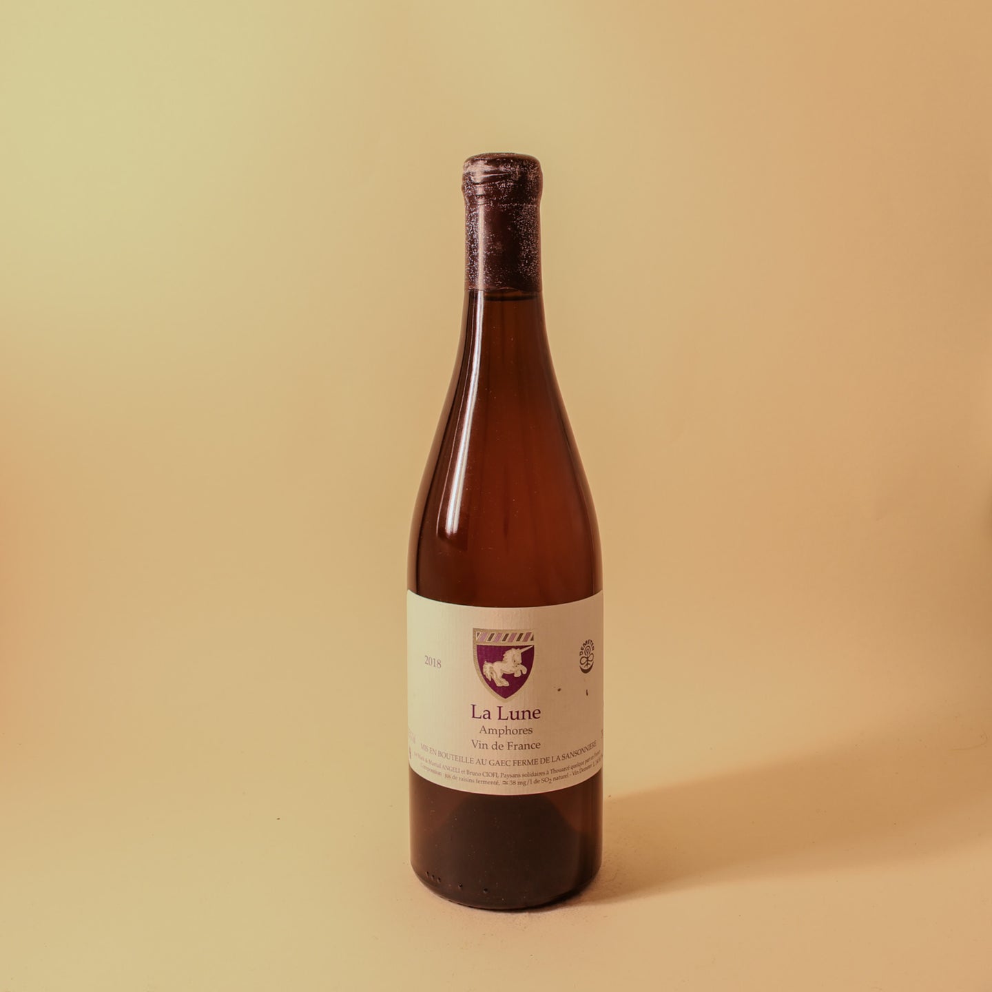 2018 Ferme de la Sansonniere (Mark Angeli), La Lune Amphores Blanc VdF